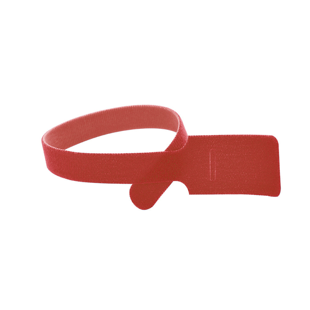 15 Inch x 3/4 Inch Velcro Grip Tie Resealable Cable and Wire Tie - Red
