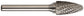 1/2 Inch Flame 1/4 Inch Shank Sh-5 Carbide Bur